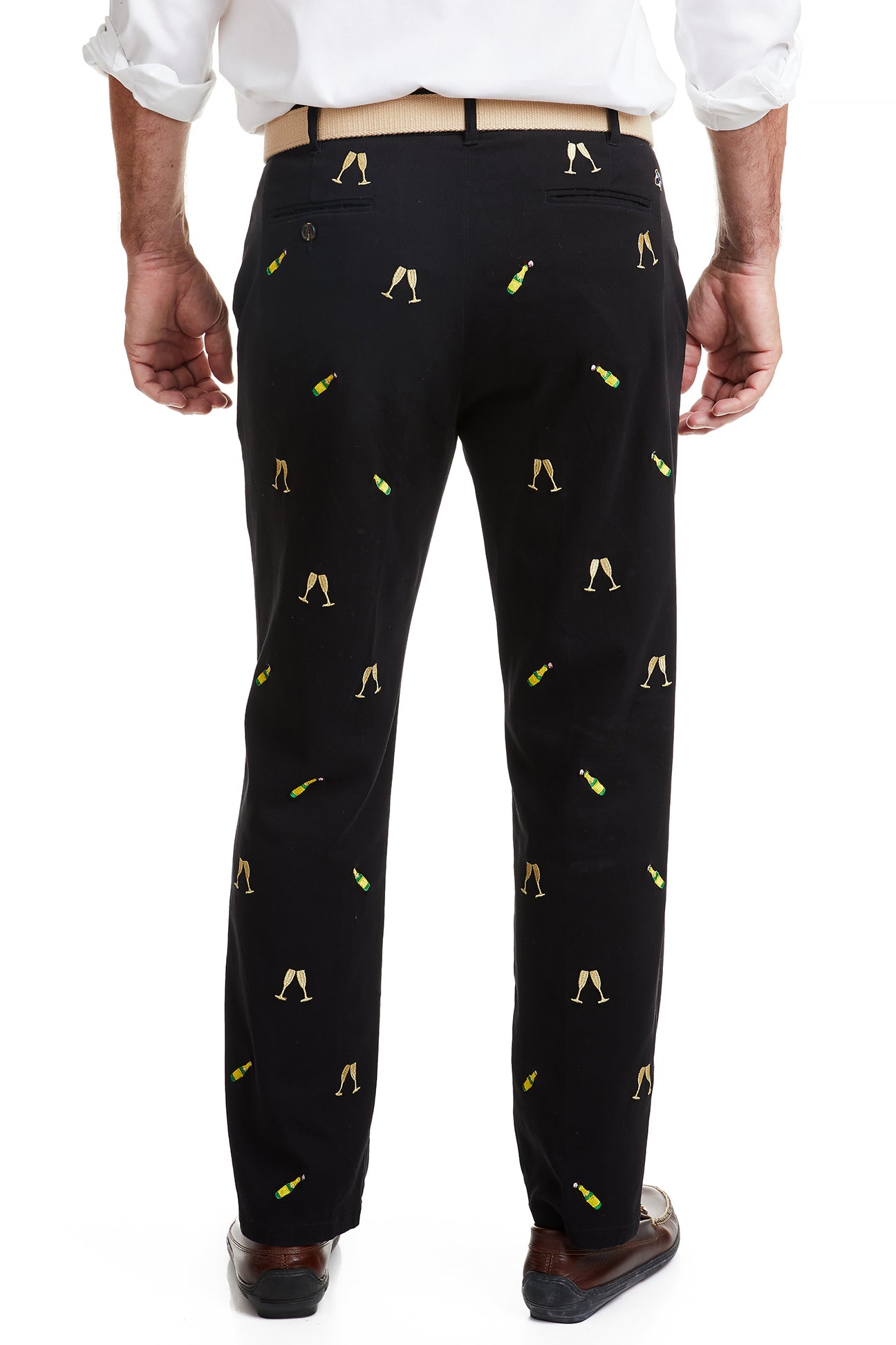 Harbor Pant Black with Champagne Toast - Stylish Women's Casual Pants for Work, Travel & Everyday Wear