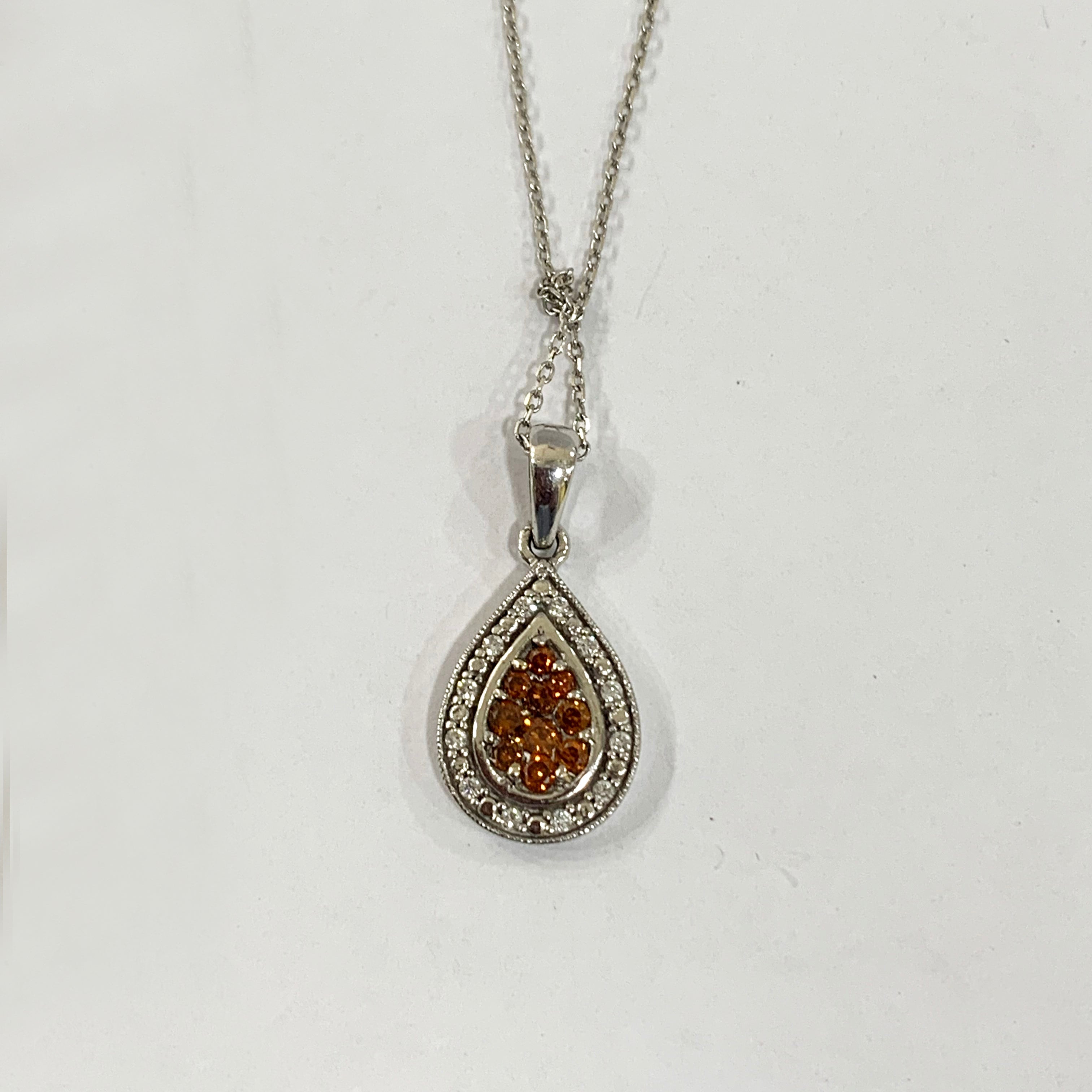 14K Rose Gold Brown Diamond Pendant Necklace for Women - Elegant Jewelry Gift for Birthday, Anniversary & Valentine's Day | Perfect for Parties, Weddings & Special Occasions
