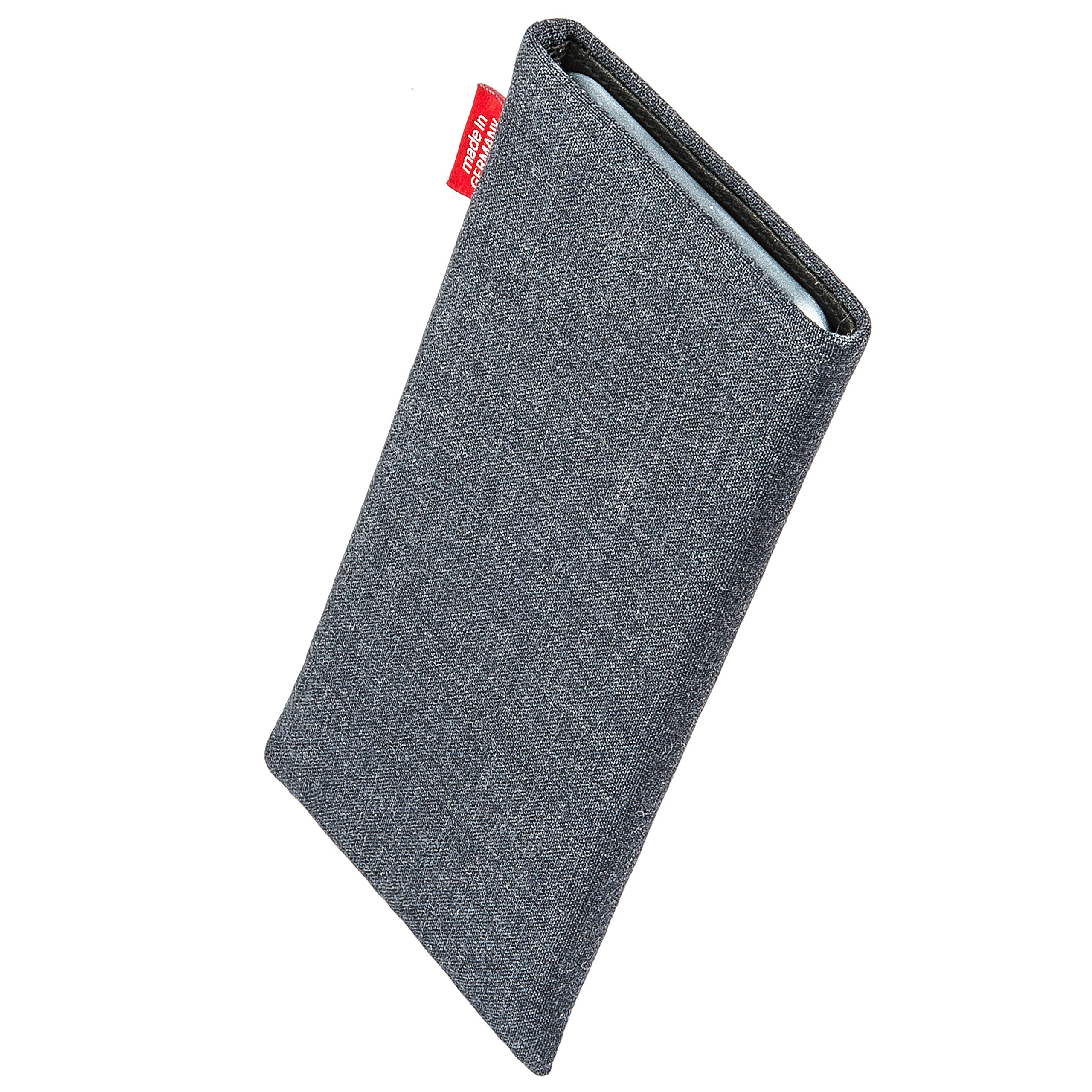 Premium Gray Custom Tailored Sleeve Case for Huawei P9 | German-Made Luxury Phone Cover | Soft Suit Fabric Pouch with Microfiber Lining | Perfect for Business Professionals & Daily Protection
