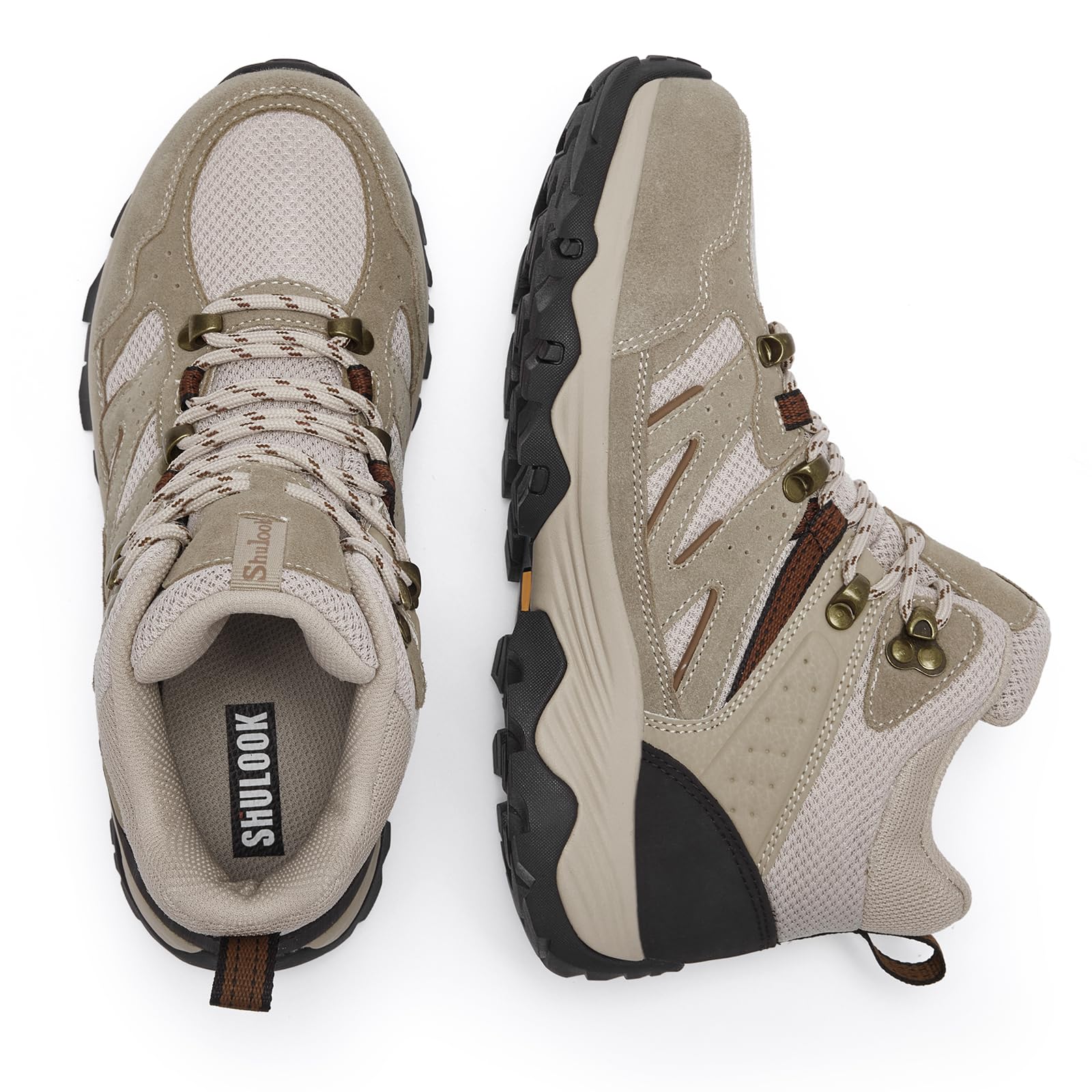 SHULOOK Women's Waterproof Hiking Boots - Lightweight Non-Slip Outdoor Trekking Shoes for Camping, Trail Walking & Mountain Climbing | Perfect for Hiking Adventures & Winter Snow Activities