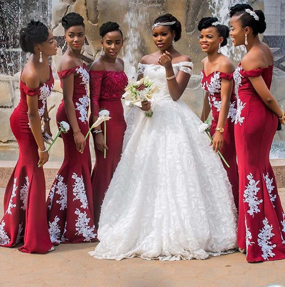 Elegant Appliqued Lace Off-Shoulder Mermaid Bridesmaid Dresses for Weddings - Perfect for Formal Ceremonies, Beach Weddings & Evening Receptions