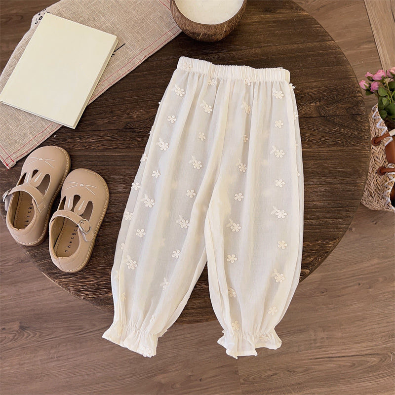 Adorable Baby Girl Summer Outfit - White Thin Pants & Pink Top for Toddlers | Perfect for Beach, Playdates & Family Photos