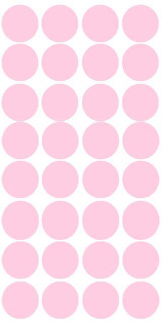 Soft Pink Polka Dot Wall Decals for Nursery, Kids Room & Home Decor - Removable & Easy to Apply Vinyl Stickers for Bedroom, Playroom & DIY Projects