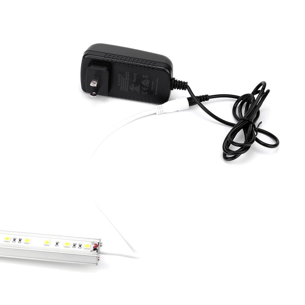 12W Direct Plug In LED Power Supply - 100-240V AC to 12V DC 1A Adapter for LED Strip Lights, Cabinet Lighting & DIY Projects - Energy Efficient Transformer