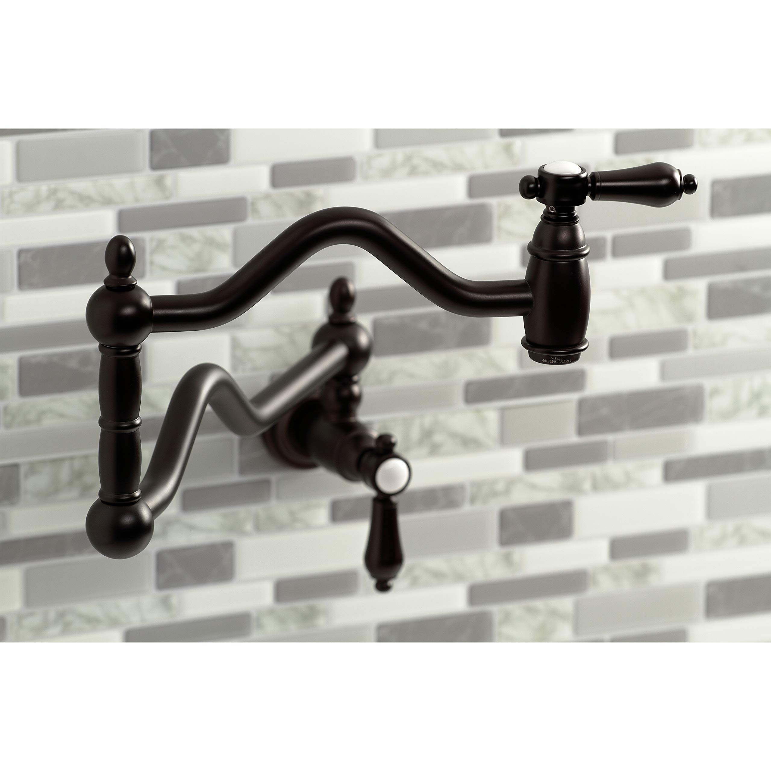 Kingston Brass KS2105BAL Oil Rubbed Bronze Heirloom Pot Filler Faucet - 24.13