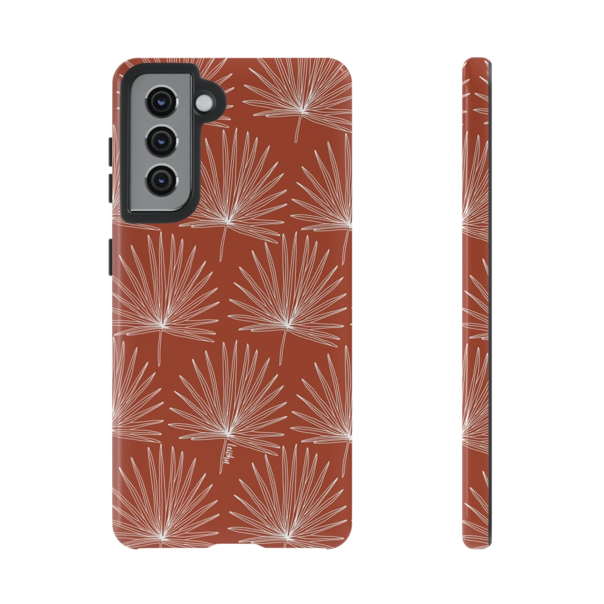 Samsung Galaxy Phone Case with Fan Palm Design - Durable Protective Cover for Everyday Use, Travel & Outdoor Activities