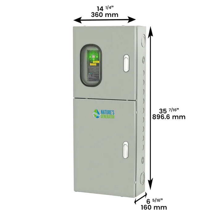 Natures Generator 125A Automatic Transfer Switch for Home Backup Power - Reliable Emergency Power Transfer Solution for Generators & Solar Systems