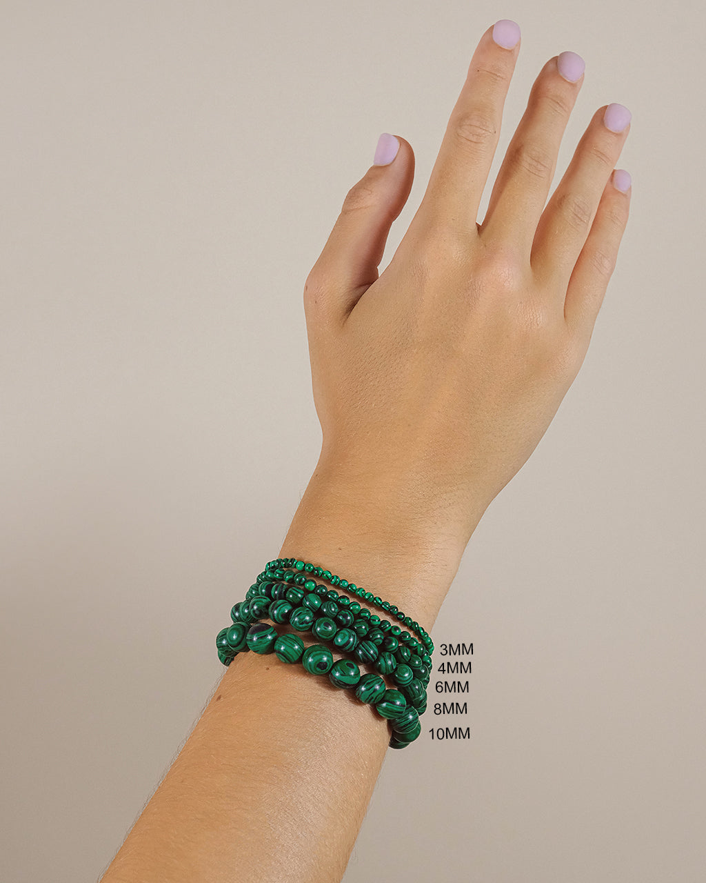 Natural Malachite Beaded Stretch Bracelet for Women - Healing Crystal Jewelry for Stress Relief & Positive Energy - Perfect for Yoga, Meditation & Everyday Wear