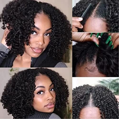 V Part Curly Wig
