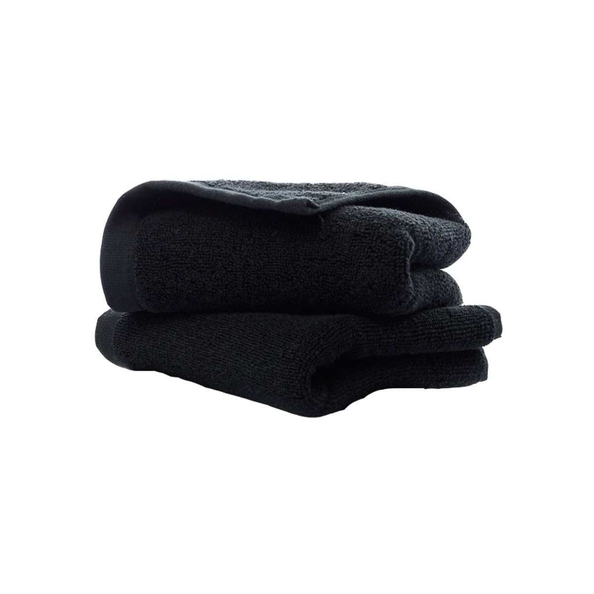 Premium Black Hand Towels 100% Cotton - 700 GSM Soft Bath Towels 14x29 Inches (2-Pack) - Luxury Kitchen & Bathroom Towels for Spa, Gym, Hotel, and Home Use