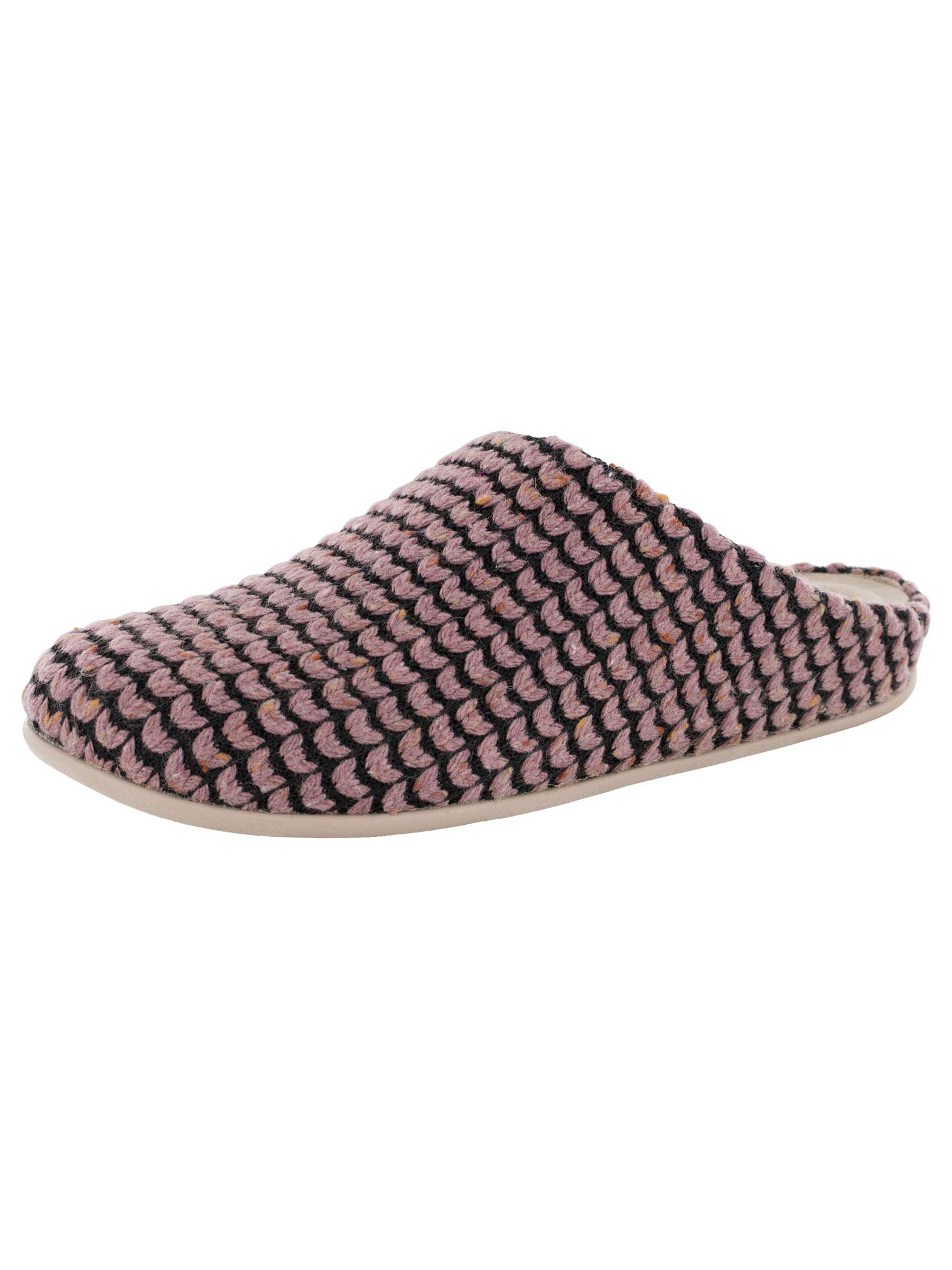FitFlop Women's Chrissie Knit Slippers - Comfortable House Shoes in Rose Pink, Size US 5 | Cozy Indoor & Outdoor Wear for Relaxation, Lounging & Quick Errands