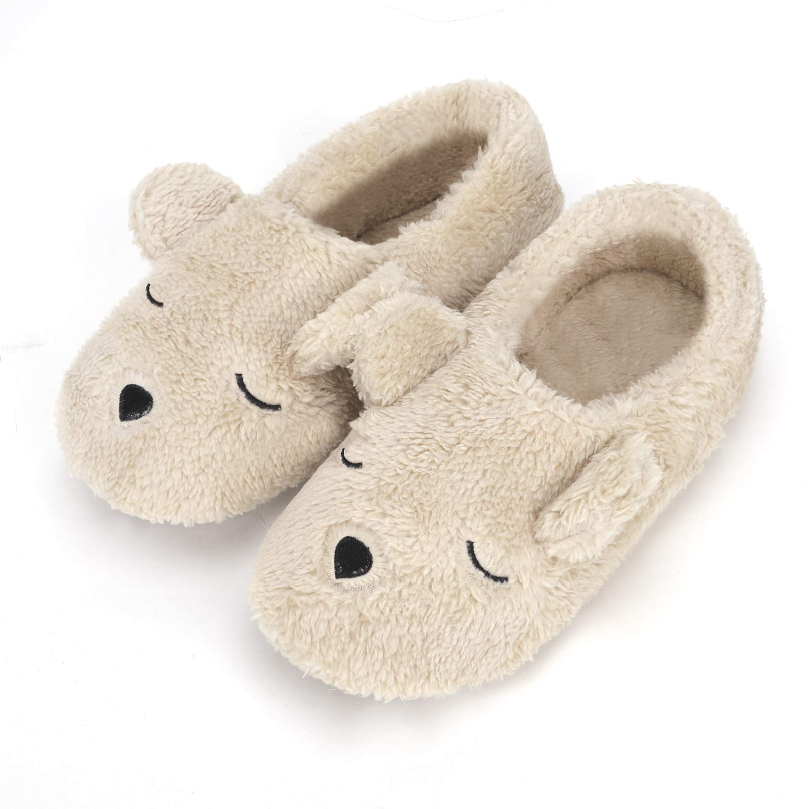 Women's Warm Fleece Slippers - Soft Cozy Non-Slip Indoor Booties for Winter | Plush Ankle Boots for Ladies & Girls | Perfect for Home, Office & Relaxation