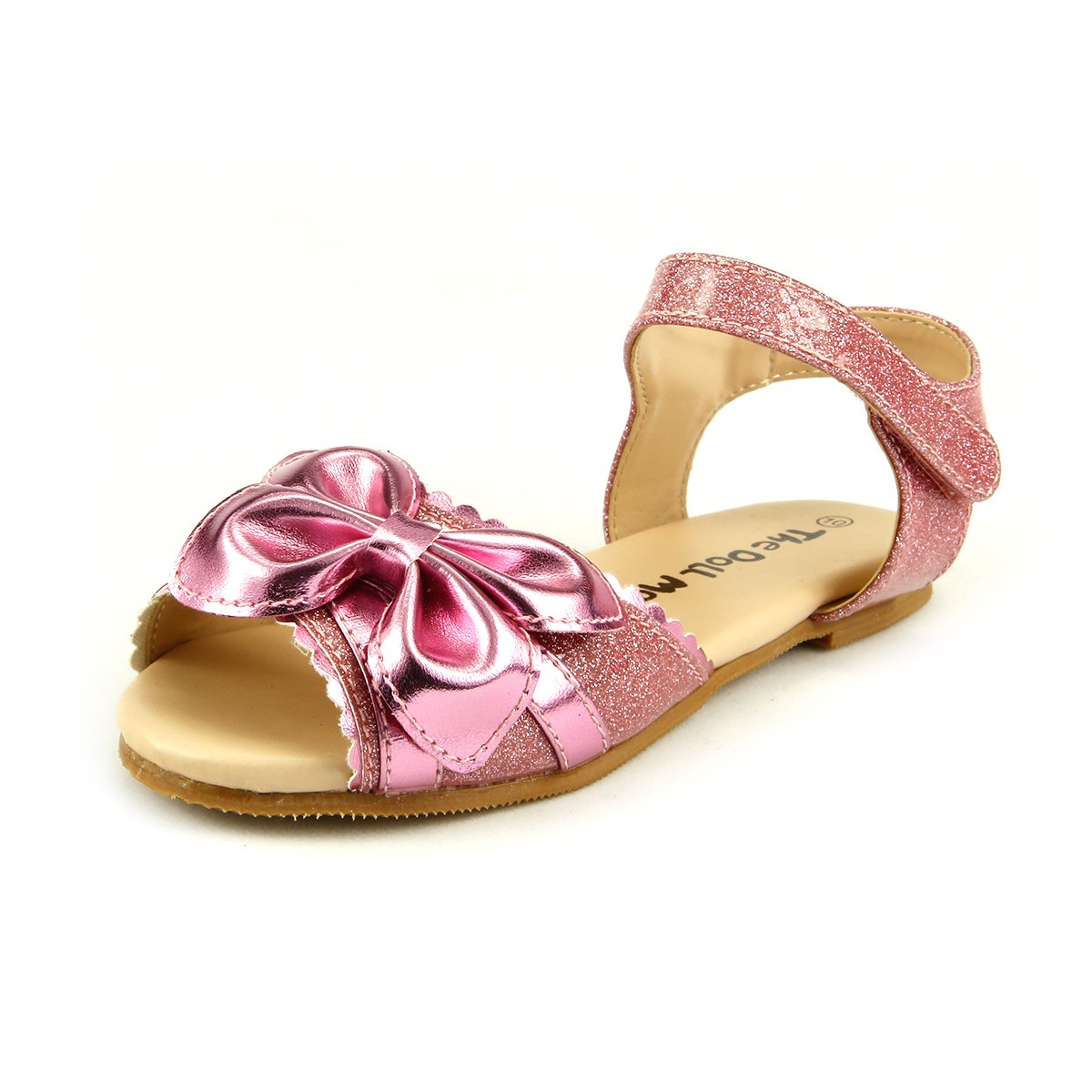 The Doll Maker Metallic Pink Open Toe Sandals - Women's Fashion Summer Casual Shoes for Beach, Party & Outdoor Wear