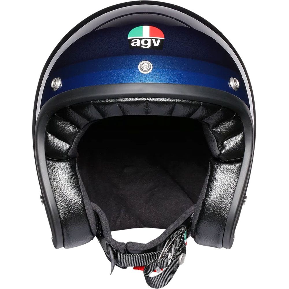 AGV X70 Trofeo Blue Full Face Motorcycle Helmet - DOT & ECE Certified - Lightweight Carbon Fiber Shell - for Racing, Street Riding & Commuting