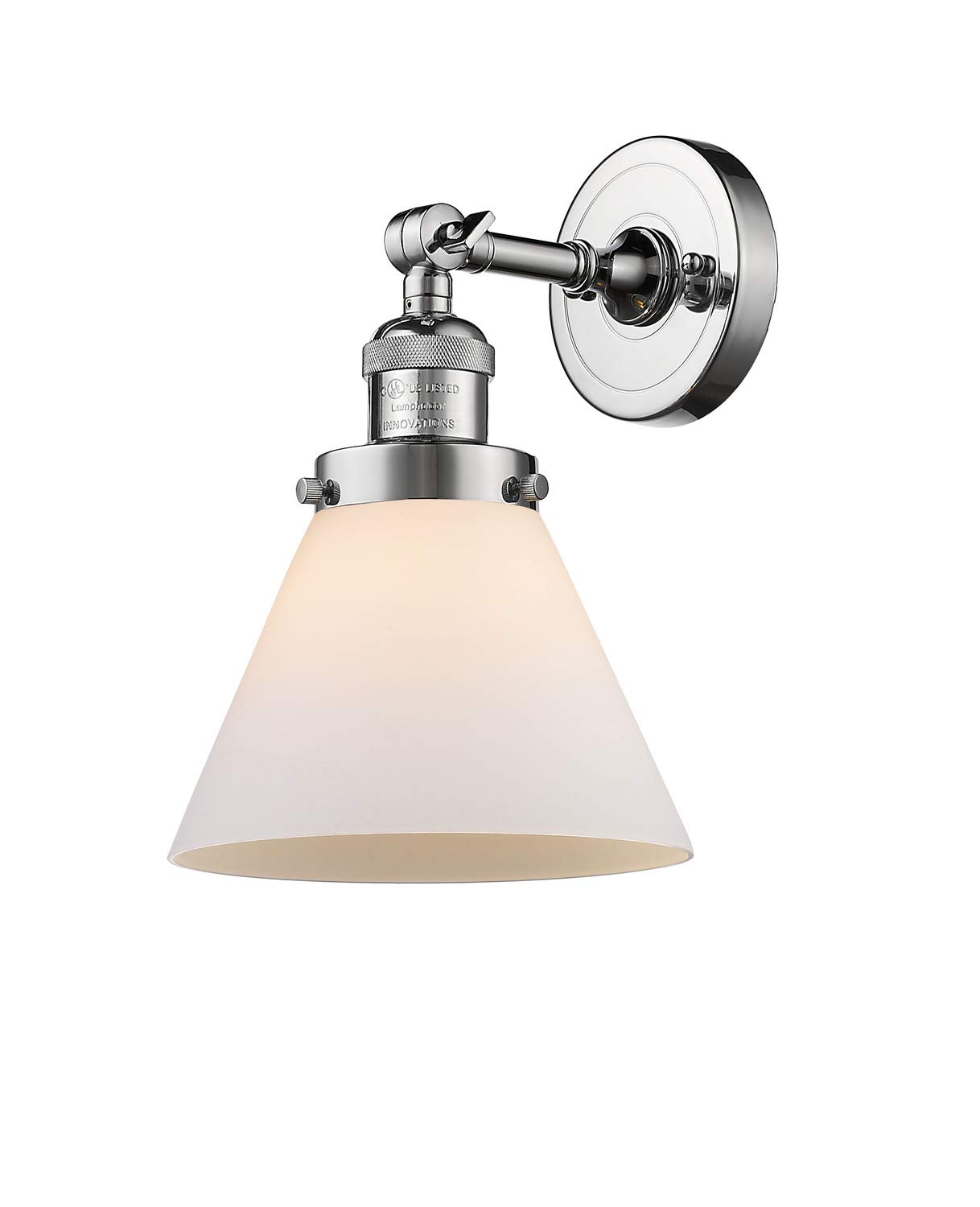 Innovations INNO203-PC-G41-LED Chrome LED Wall Sconce Light Fixture - Modern Indoor/Outdoor Lighting for Bedroom, Hallway, Porch & Patio Decor