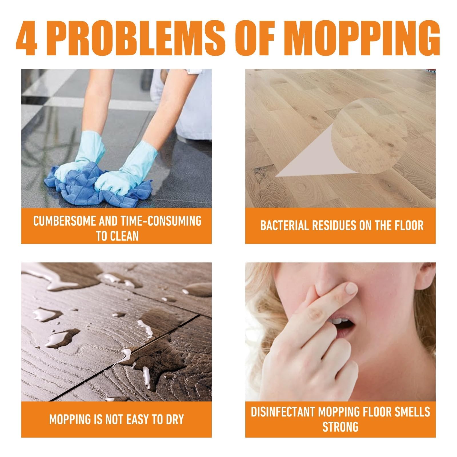 LXCJZY Multi-Purpose Floor Cleaner Concentrate - Powerful Stain Remover for Wood & Tile Floors - All-Natural Cleaning Solution (1 Pack) - Perfect for Kitchen, Bathroom & High-Traffic Areas