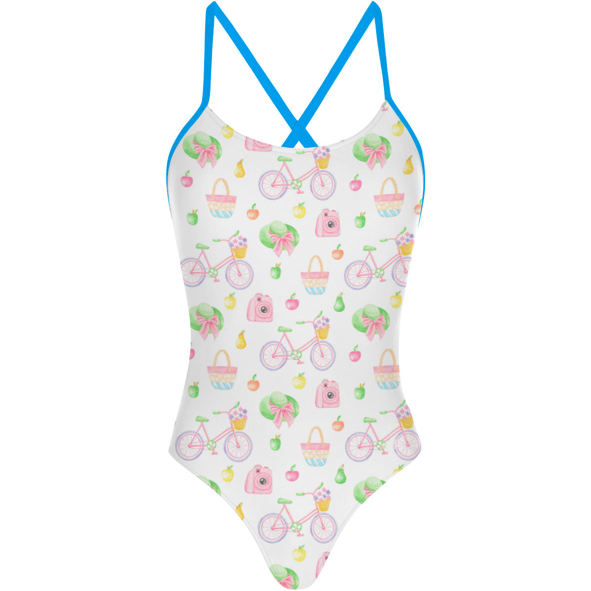 Summer Tie Back One Piece Swimsuit for Women - Sexy High Cut Bathing Suit with Adjustable Straps - Perfect for Beach, Pool, and Vacation