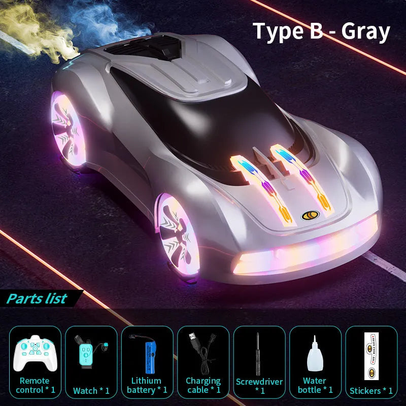 JJRC Q206 2.4G RC Car - Futuristic Concept Racing Car with LED Lights & Music Play, Ready-to-Run (RTR) Remote Control Toy - Perfect for Indoor Racing, Birthday Gifts & Kids Outdoor Play