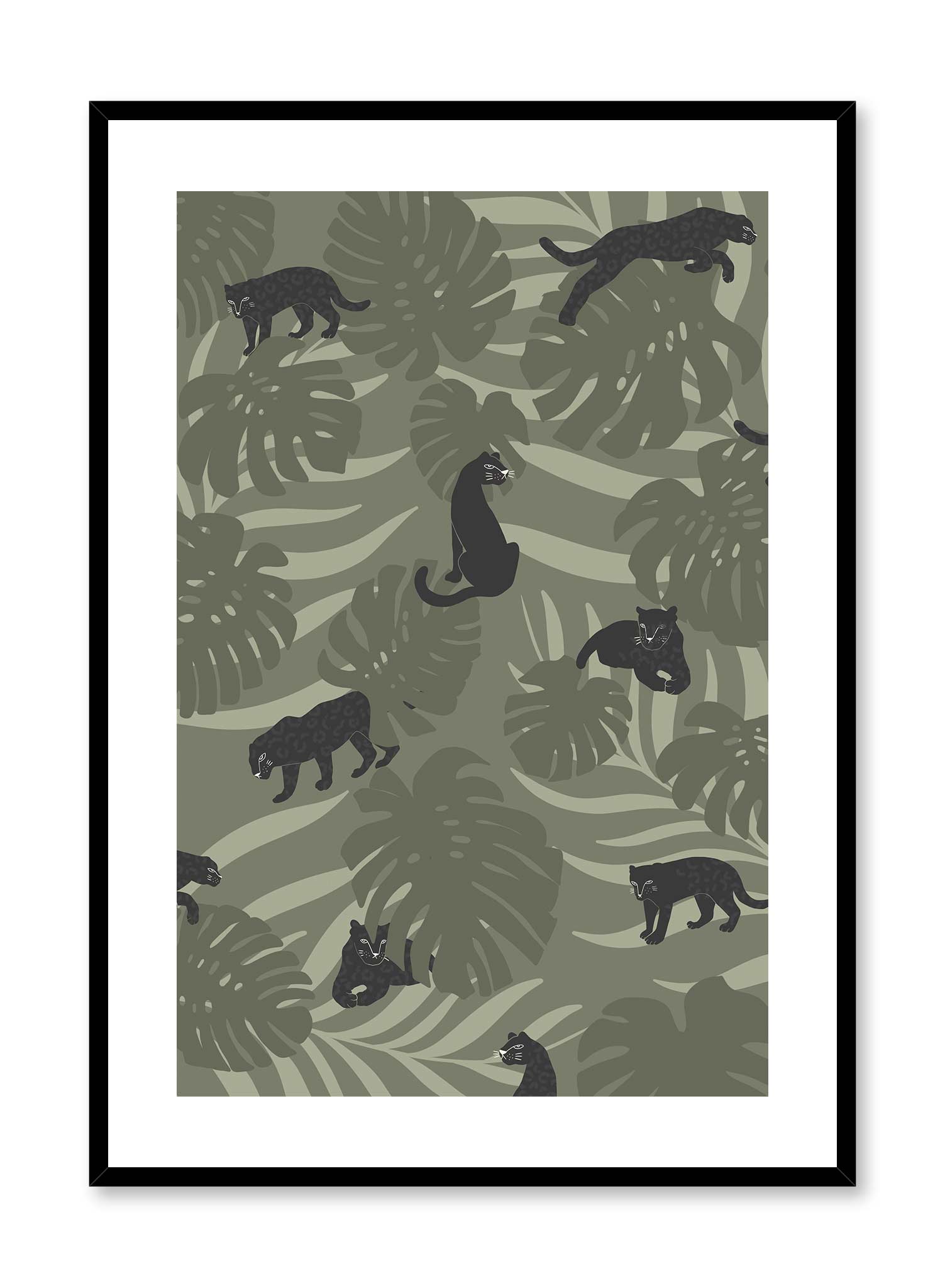 Panther Clan Poster - High-Quality Wildlife Art Print for Home & Office Decor | Perfect for Living Room, Bedroom, or Gift