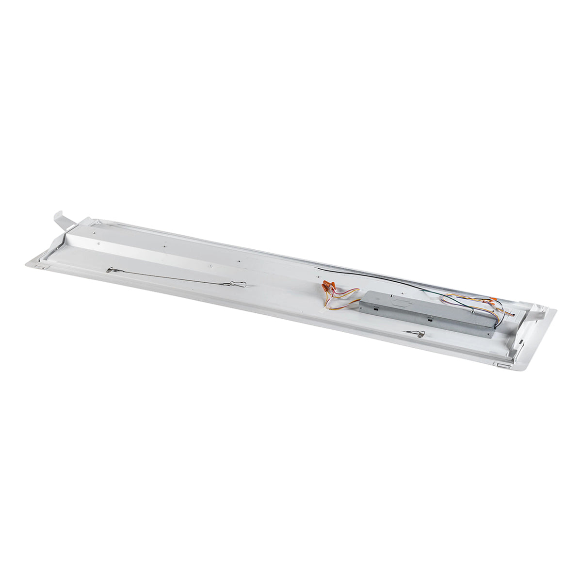 1x4 LED Troffer Retrofit Light Fixture - 24W/30W/35W, 4550 Lumens, 3500K/4000K/5000K CCT, 120-277V, Center Basket - Perfect for Office, Warehouse & Commercial Lighting