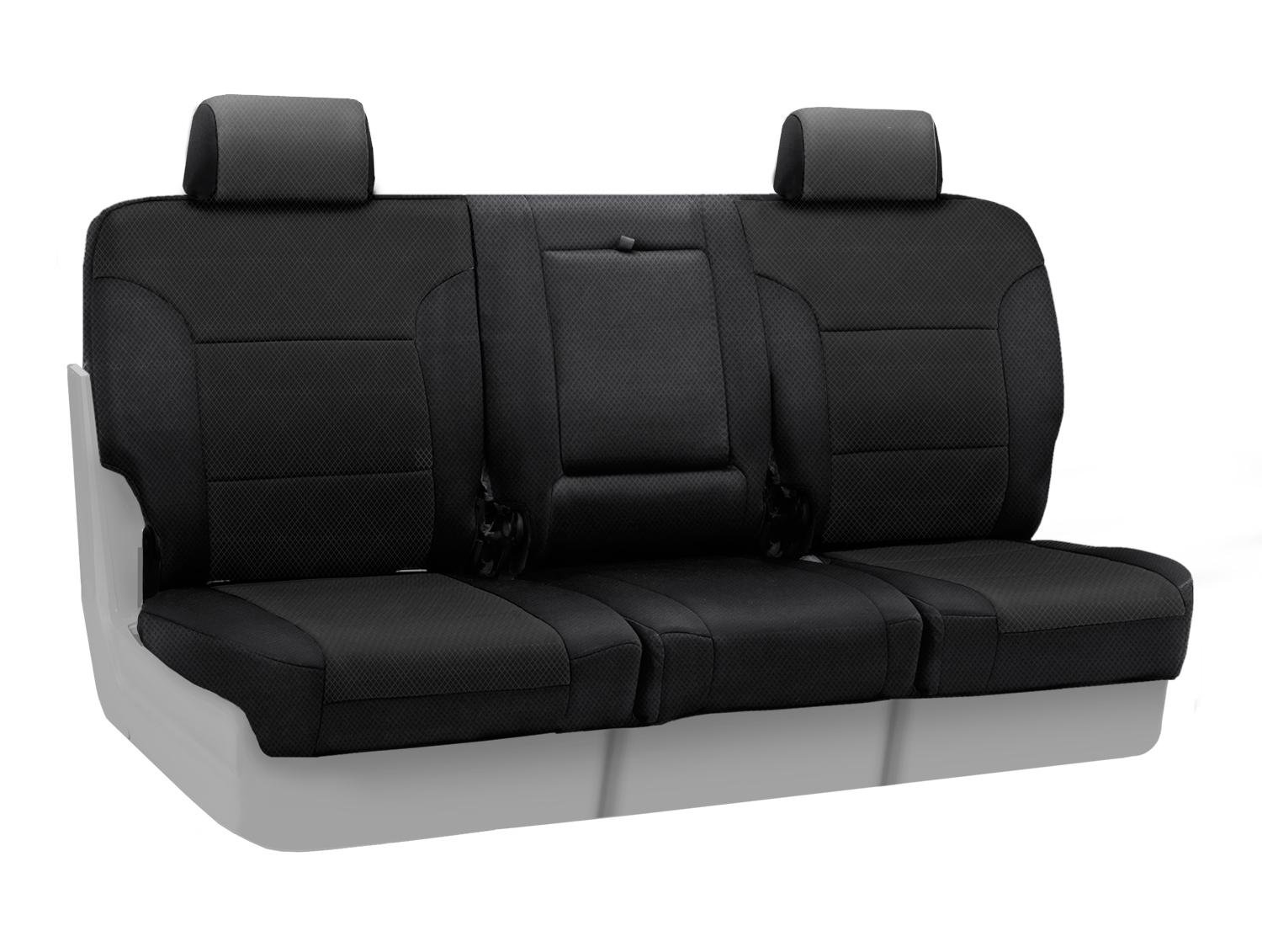 Coverking Custom Fit 40/20/40 Seat Cover for Jeep Commander - Spacermesh Black | Durable Protection for Off-Roading & Daily Driving