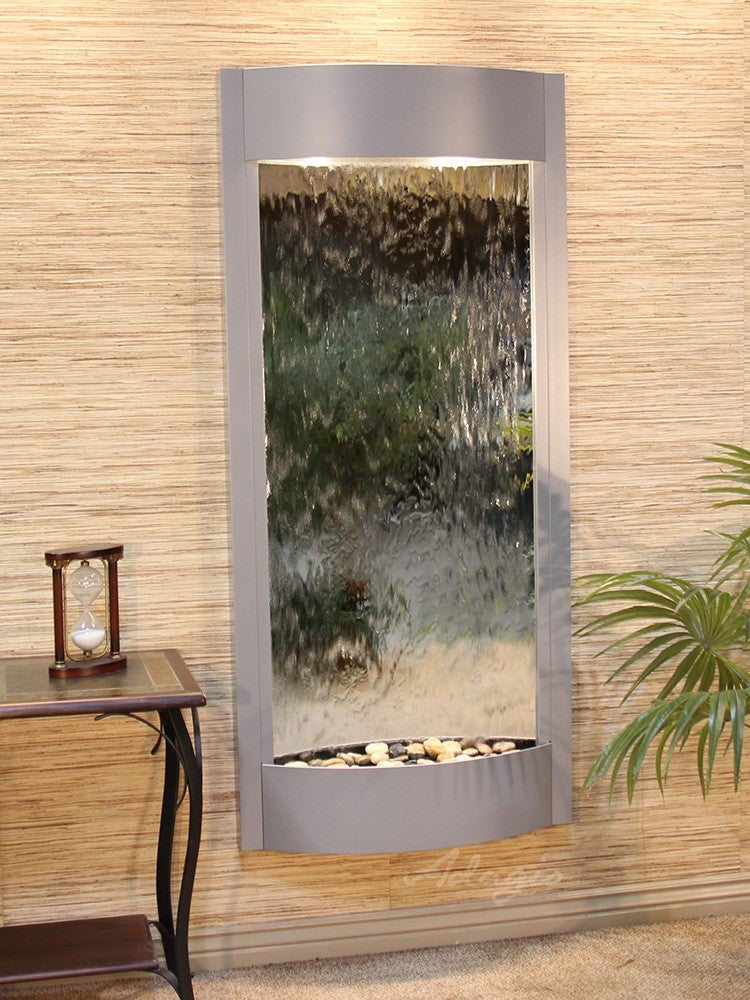 Adagio Pacifica Waters Silver Metallic Mirror PWA4540 - Elegant Bathroom & Vanity Mirror for Modern Home Decor