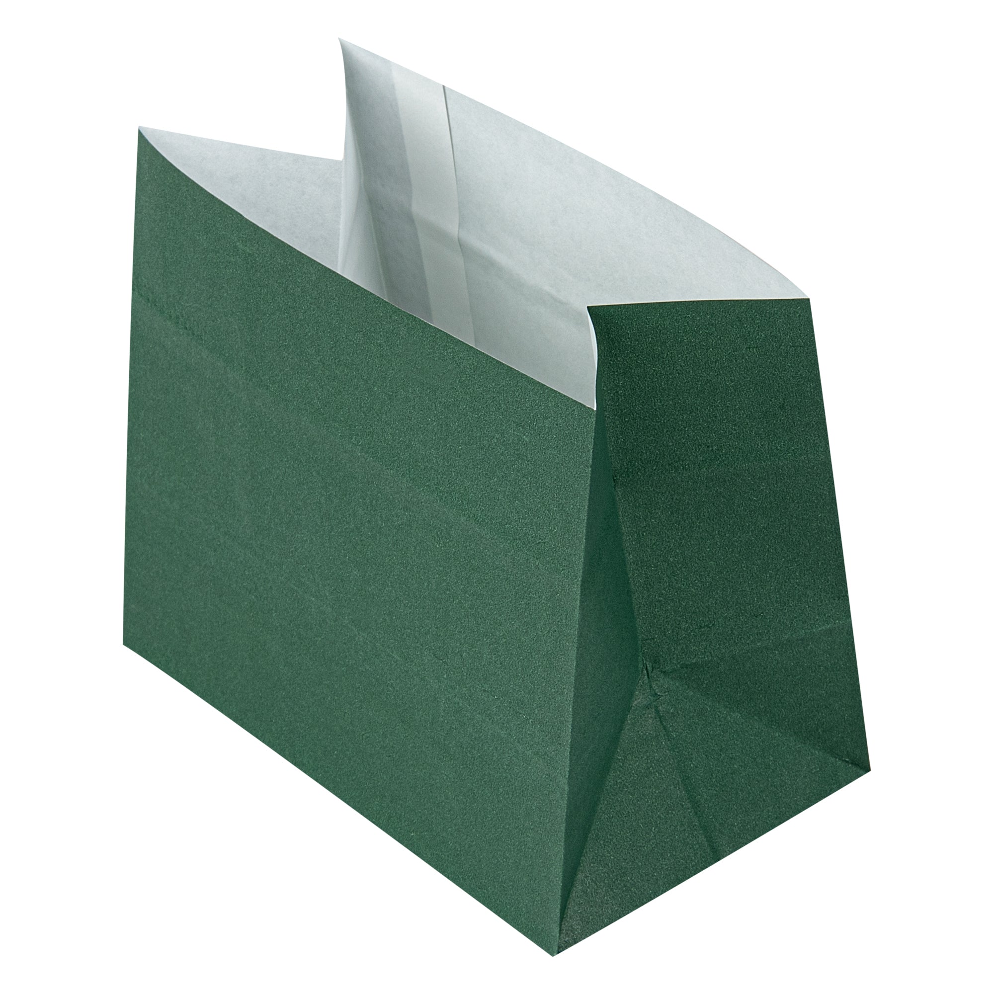 Eco-Friendly Forest Green Paper Snack Bags - 4.25