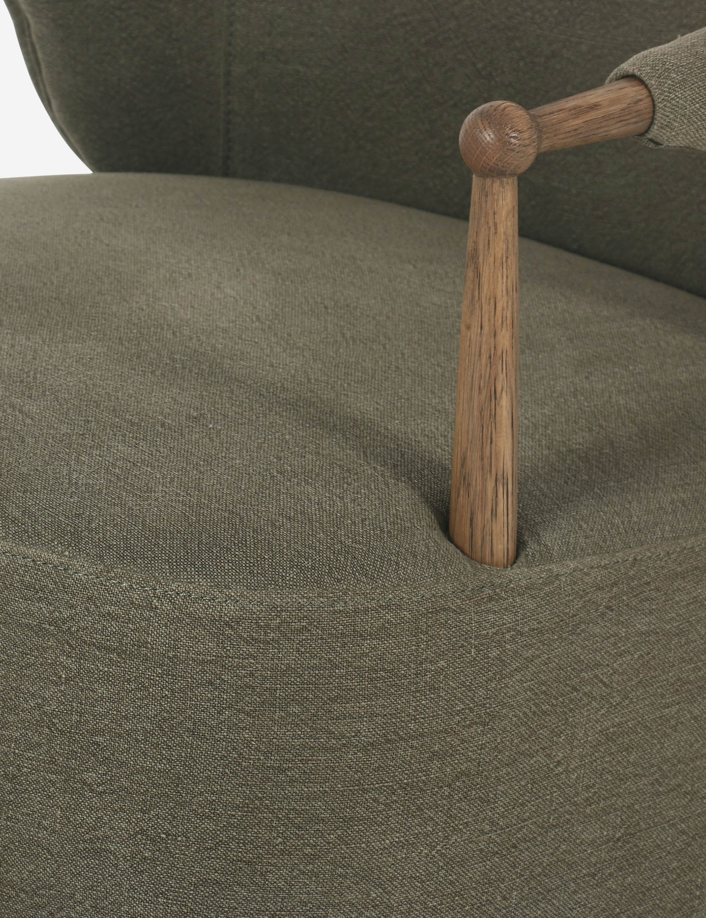 Brently Accent Chair by Amber Lewis x Four Hands - Modern Upholstered Lounge Chair for Living Room, Bedroom & Office Decor