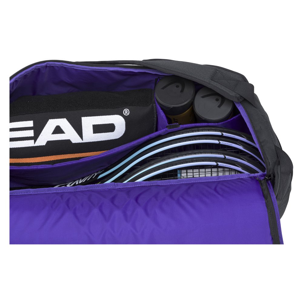Head Gravity R PET Sport Racquet Bag (Black) - Premium Tennis Bag for Storage & Travel - Perfect for Tennis Players & Coaches