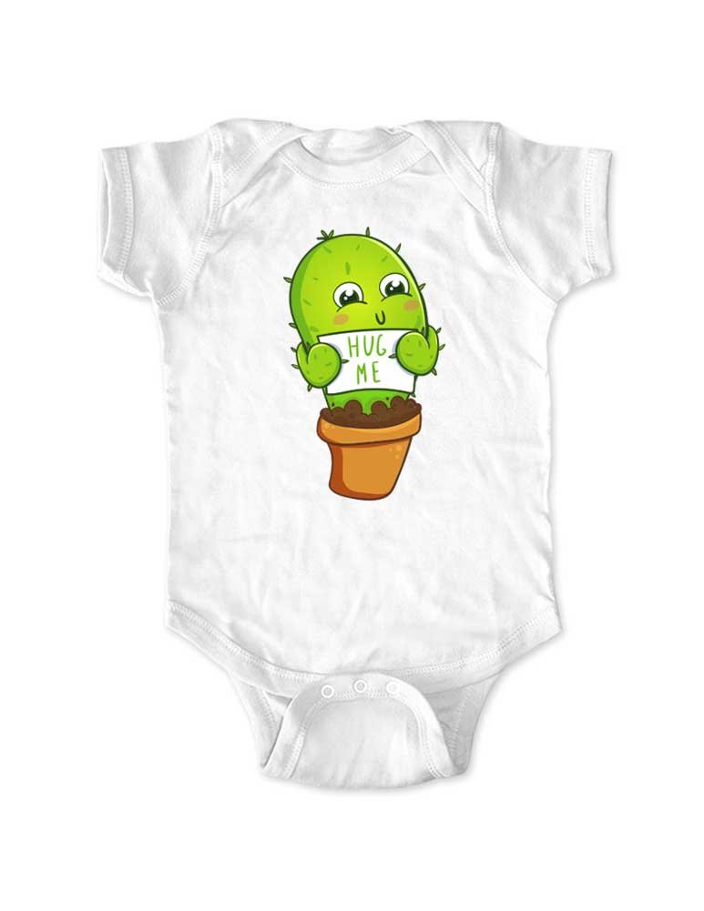 Adorable Hug Me Baby Cactus Bodysuit - Funny Succulent Plant Baby Onesie for Newborns & Infants | Perfect for Playtime, Photo Shoots & Cute Outfits
