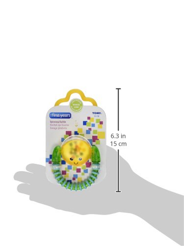 Lamaze Spin and Smile Rattle - Interactive Baby Toy for Sensory Development & Early Learning - Perfect for Tummy Time, Teething & Playtime Fun