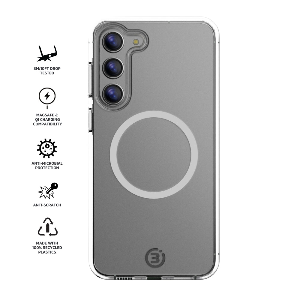 3sixT PureFlex+ Clear Protective Case for Samsung Galaxy S24, S24+ & S24 Ultra - Slim Flexible Shockproof Cover for Everyday Use & Outdoor Activities