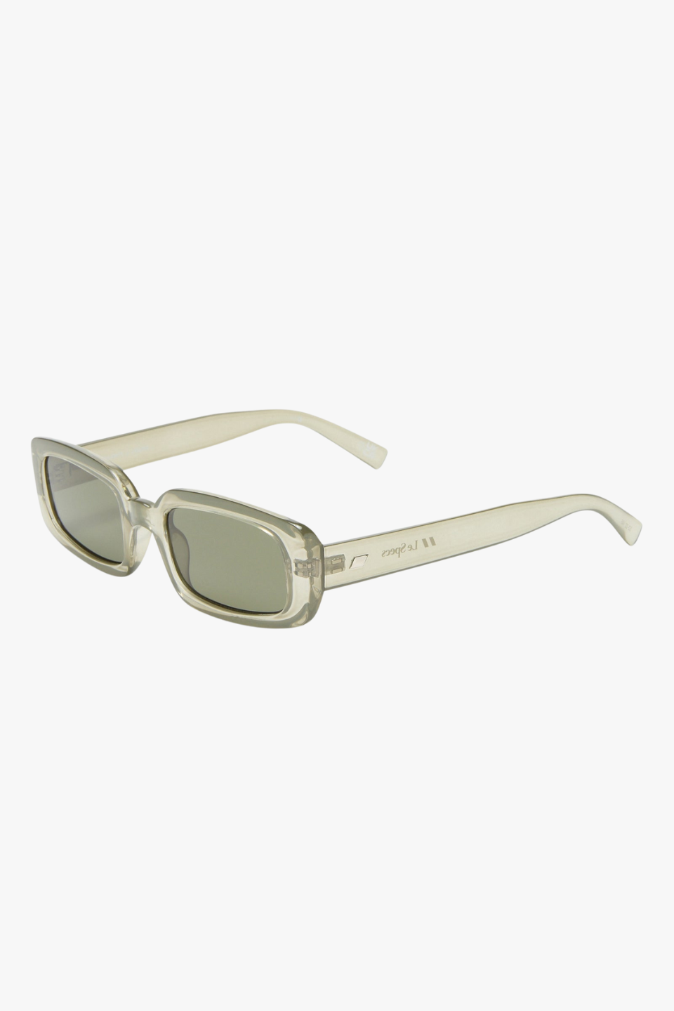 Dynamite Eucalyptus Rectangle Khaki Mono Lens Sunglasses for Women - UV Protection Fashion Shades for Beach, Driving & Outdoor Activities