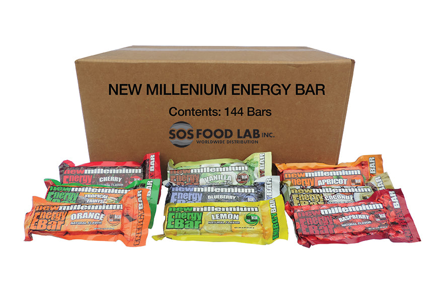 GSA New Millennium 400 Calorie High Protein Energy Bars - Case of 144 Bars | Perfect for Emergency Food Supply, Camping & Outdoor Adventures