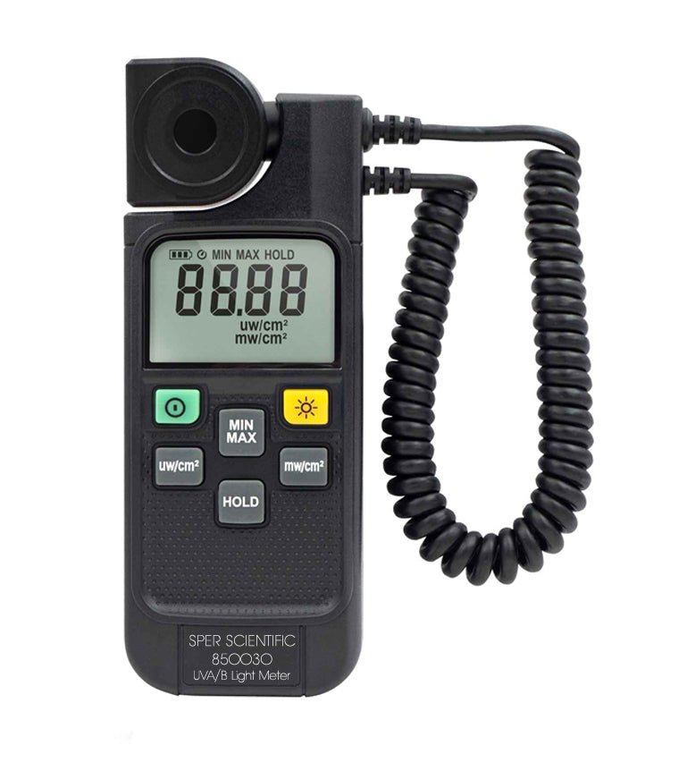 Digital UV Light Meter for UVA/UVB Measurement - Accurate Sunlight & UV Lamp Tester for Tanning Beds, Nail Curing, Aquarium & Plant Growth Monitoring