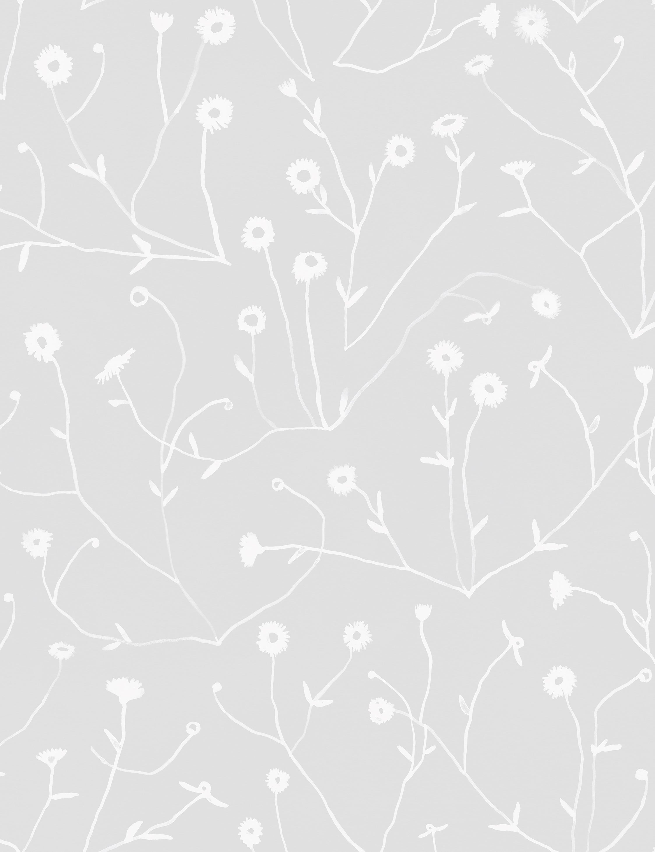 Susan Hable Swatch Gray Curb Feelers Wallpaper - Peel & Stick Removable Wallpaper for Bedroom, Living Room, Nursery Decor