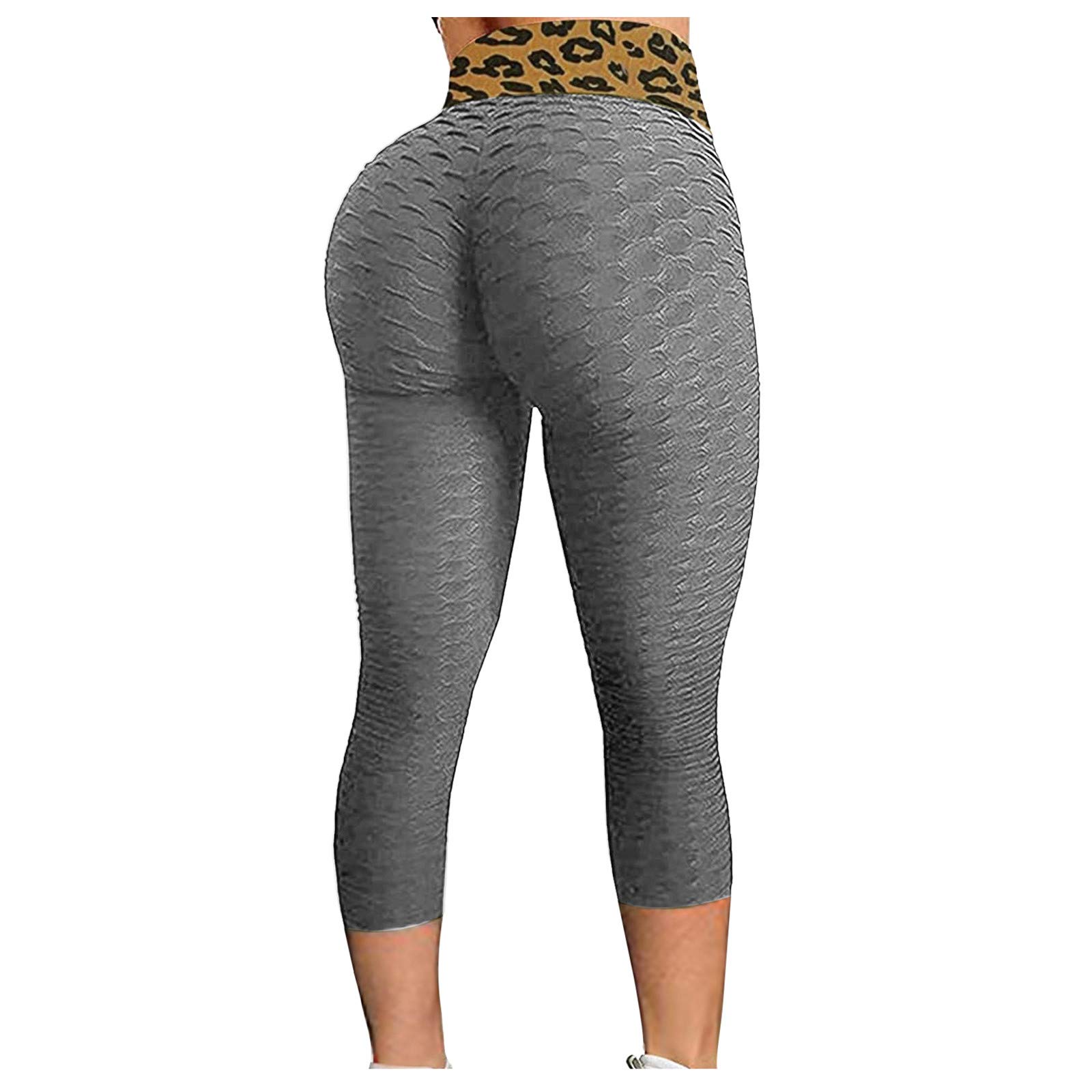 Smooto Sharp High Waisted Leggings for Women - Tummy Control Workout Pants, Yoga Tights & Sculpting Compression Leggings (Gray, XXL) - Perfect for Gym, Running & Everyday Wear