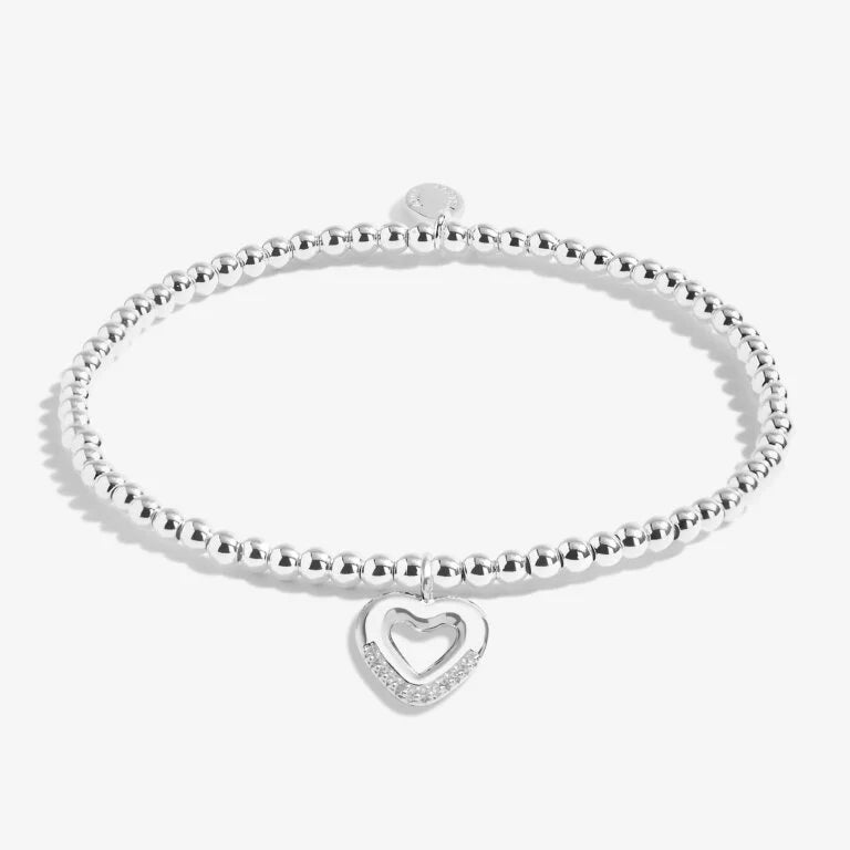 Joma Jewellery Sterling Silver 'A Little' Bracelet - Perfect First Mother's Day Gift for New Moms - Ideal for Baby Showers, Christenings & Special Occasions