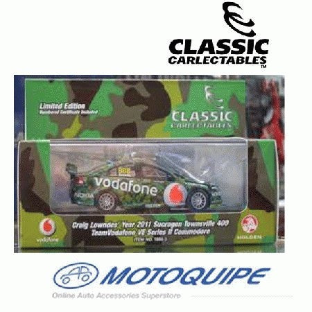 1:43 Scale Classic Carlectables Sucrogen Craig Lowndes 2011 Townsville Camo Livery #888 Diecast Model Car - Perfect for Collectors, Racing Fans & Display Cases