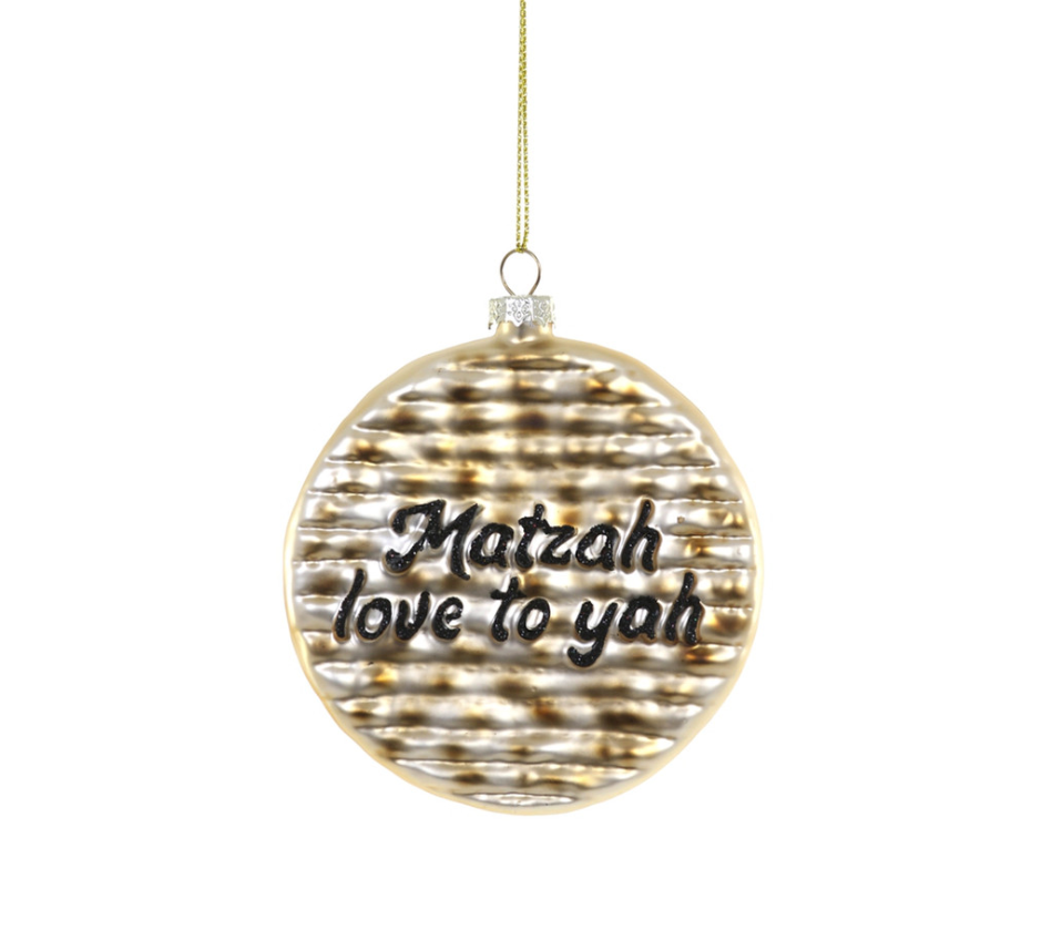 Matzah Love Yah Ornament - Handmade Jewish Holiday Decoration for Passover, Hanukkah & Home Decor - Perfect for Gifts, Tree Ornaments & Festive Celebrations