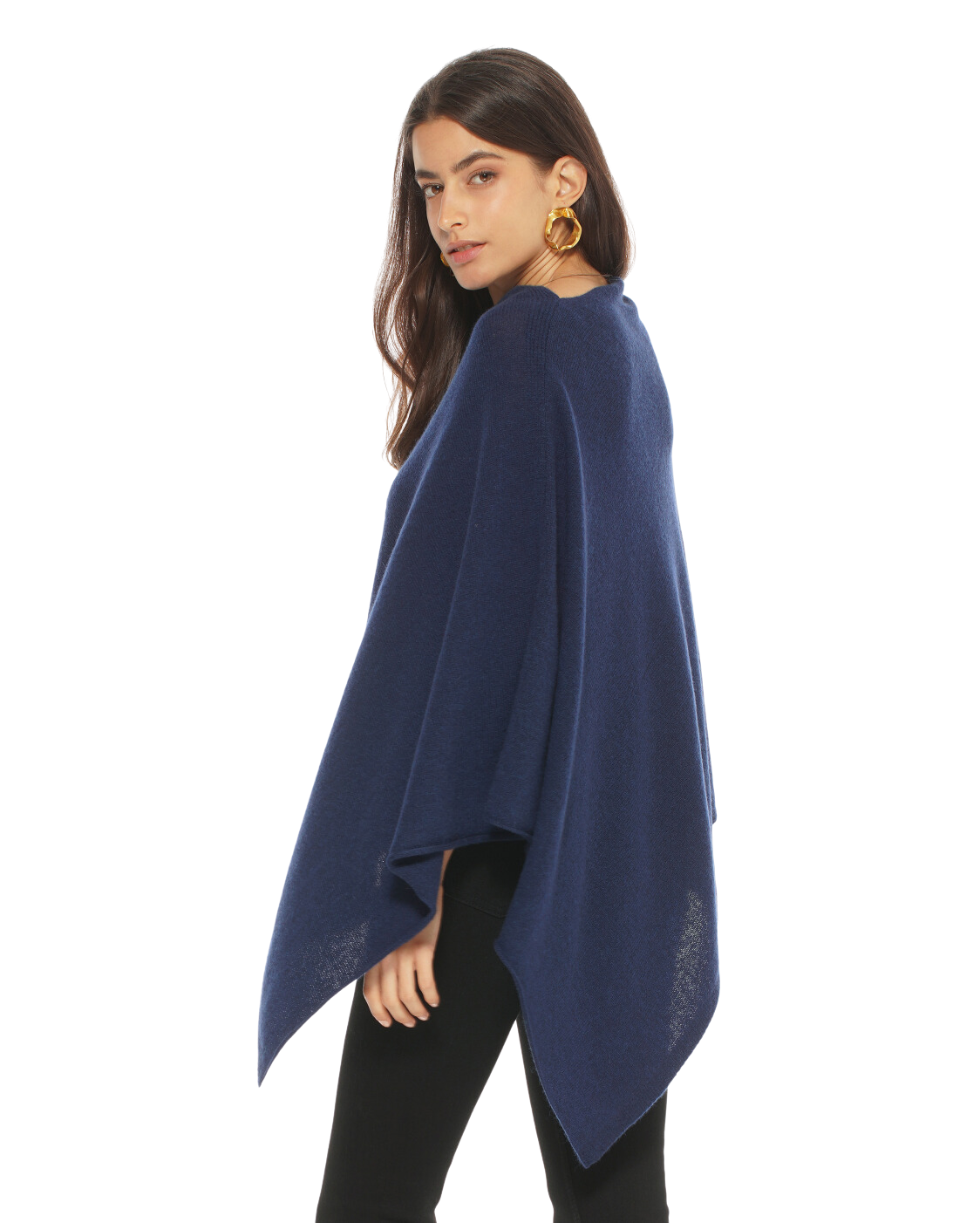 Luxury Women's Pure Cashmere Poncho - Soft & Warm Fuchsia Wrap Shawl for Fall & Winter Fashion, Travel & Outdoor Activities
