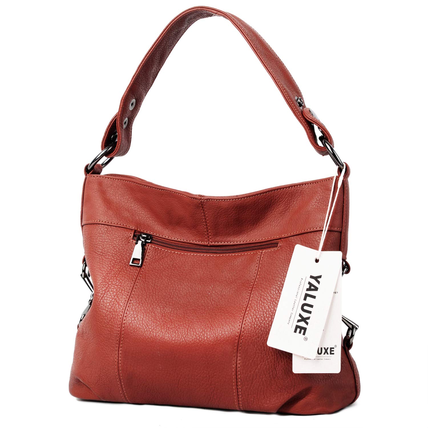 YALUXE Genuine Leather Shoulder Bag for Women - Stylish Hobo Purse & Crossbody Handbag - Perfect for Work, Travel & Everyday Use