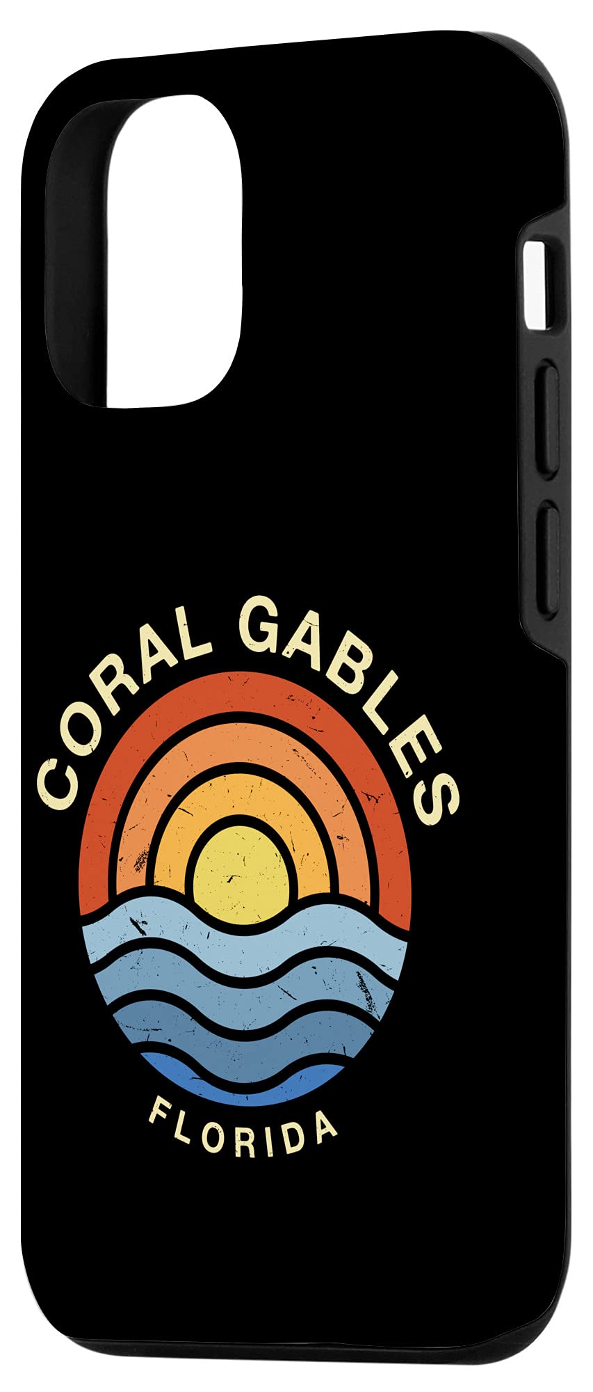 iPhone 12/12 Pro Case - Coral Gables Florida FL Summer Tropical Beach Design - Perfect for Miami Vacations & Beach Lovers