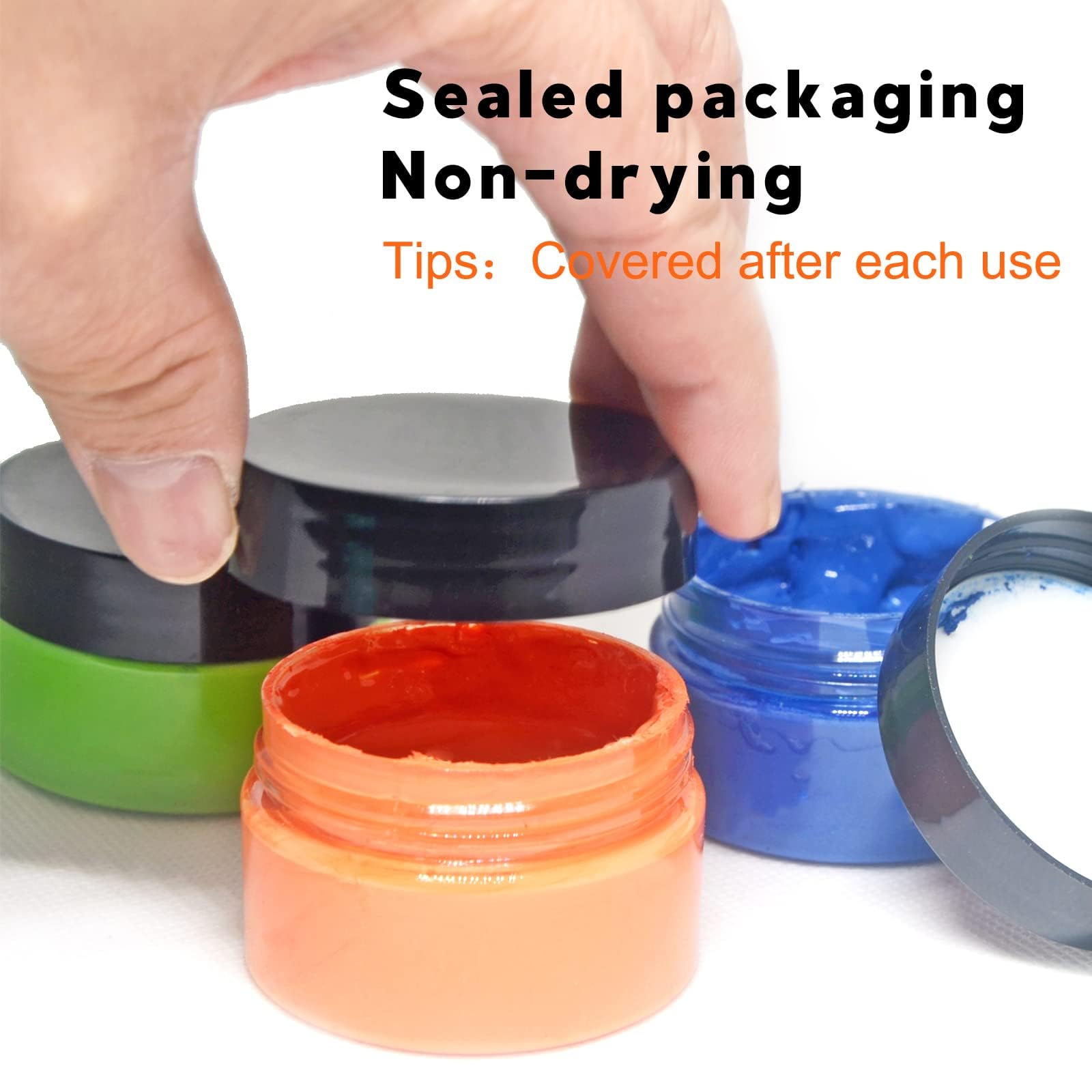 12 Pack Reusable Chalk Paste Paint for Stencils & Silk Screen - Non-Toxic DIY Chalkboard Ink for Home Decor, Crafts, Wall Art & Sign Making - Perfect for Weddings, Cafes & Classroom Projects
