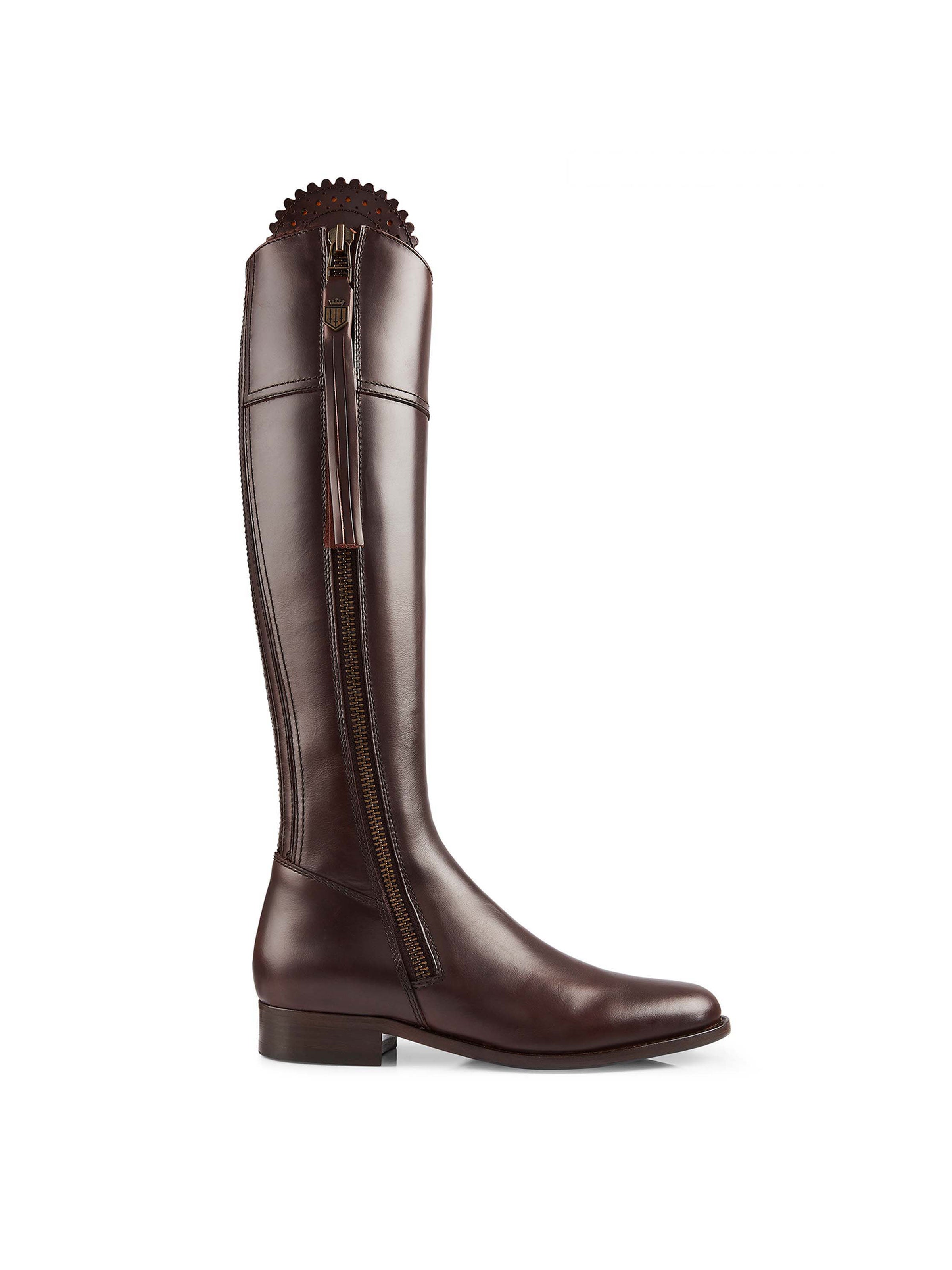 Regina Narrow Fit Mahogany Leather Women's Shoes - Elegant & Comfortable for Work, Office & Formal Occasions