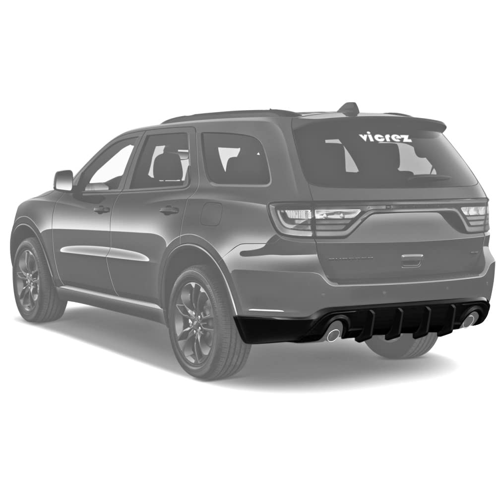 Vicrez V3R Style Rear Diffuser vz102478 for Dodge Durango 2014-2025 - Carbon Fiber Spoiler Upgrade for Enhanced Aerodynamics & Sporty Look - Perfect for Car Enthusiasts & Street Racing