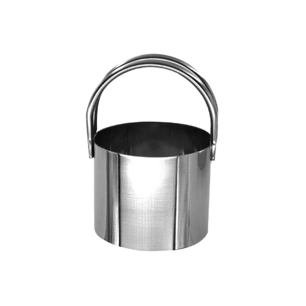 Hemoton 5-Piece Round Mousse Cake Ring Mold Set - Stainless Steel Baking Rings for Pastry, Biscuits, Flat Dough - Perfect for Home Baking, Dessert Making & Professional Pastry Chefs