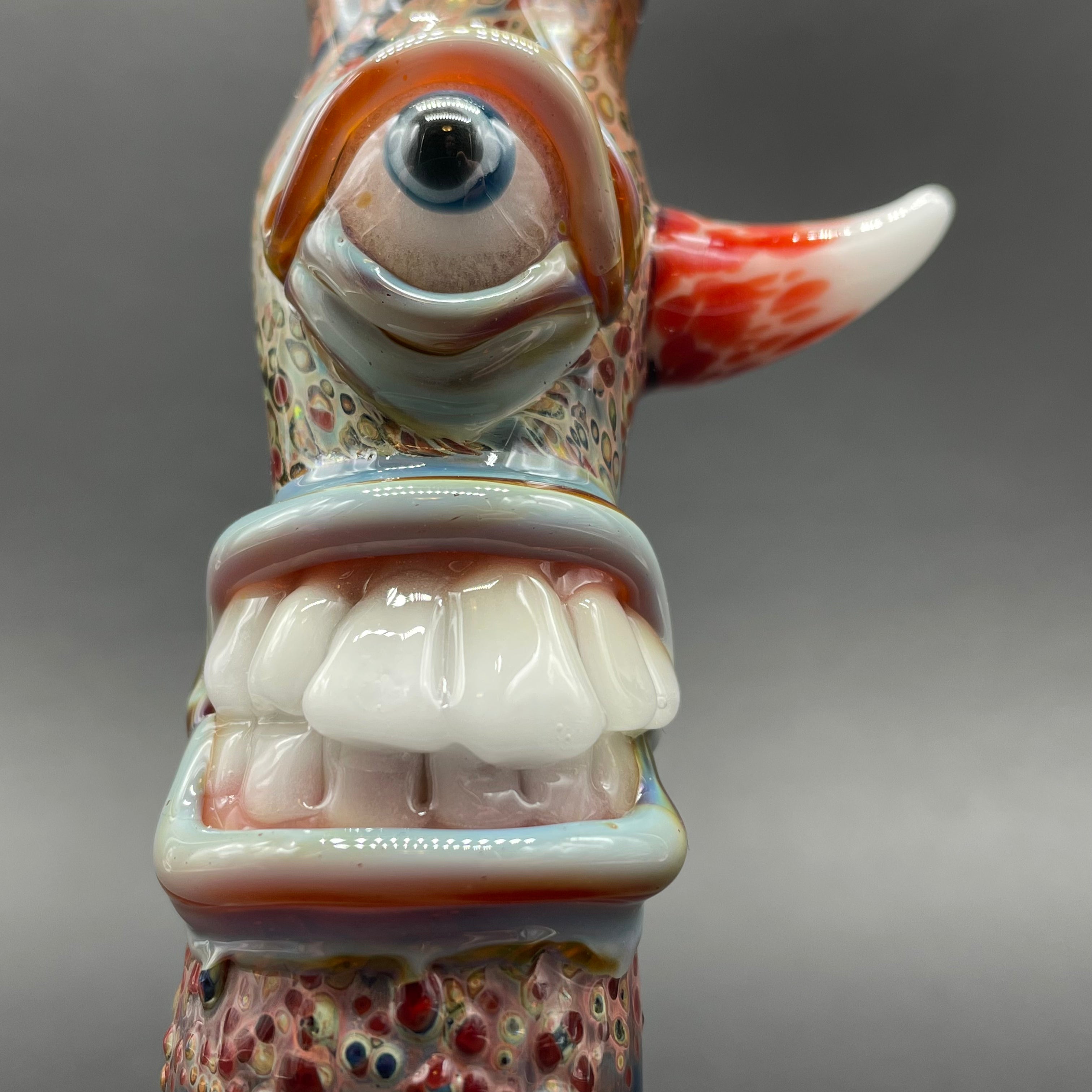 Cyclops Chillum Glass Pipe - Handmade Smoking Pipe for Herbs & Tobacco | Perfect for Travel, Camping & Outdoor Use
