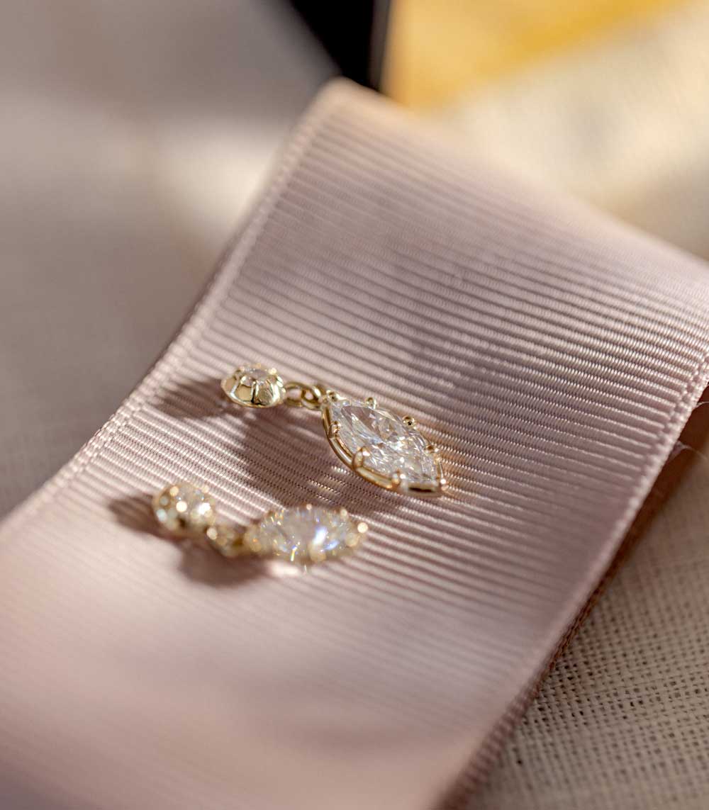 Lab Grown Marquise Diamond Stud Earrings for Women - 14K White Gold Wedding, Anniversary & Everyday Jewelry Gift - Perfect for Bridal, Party & Special Occasions