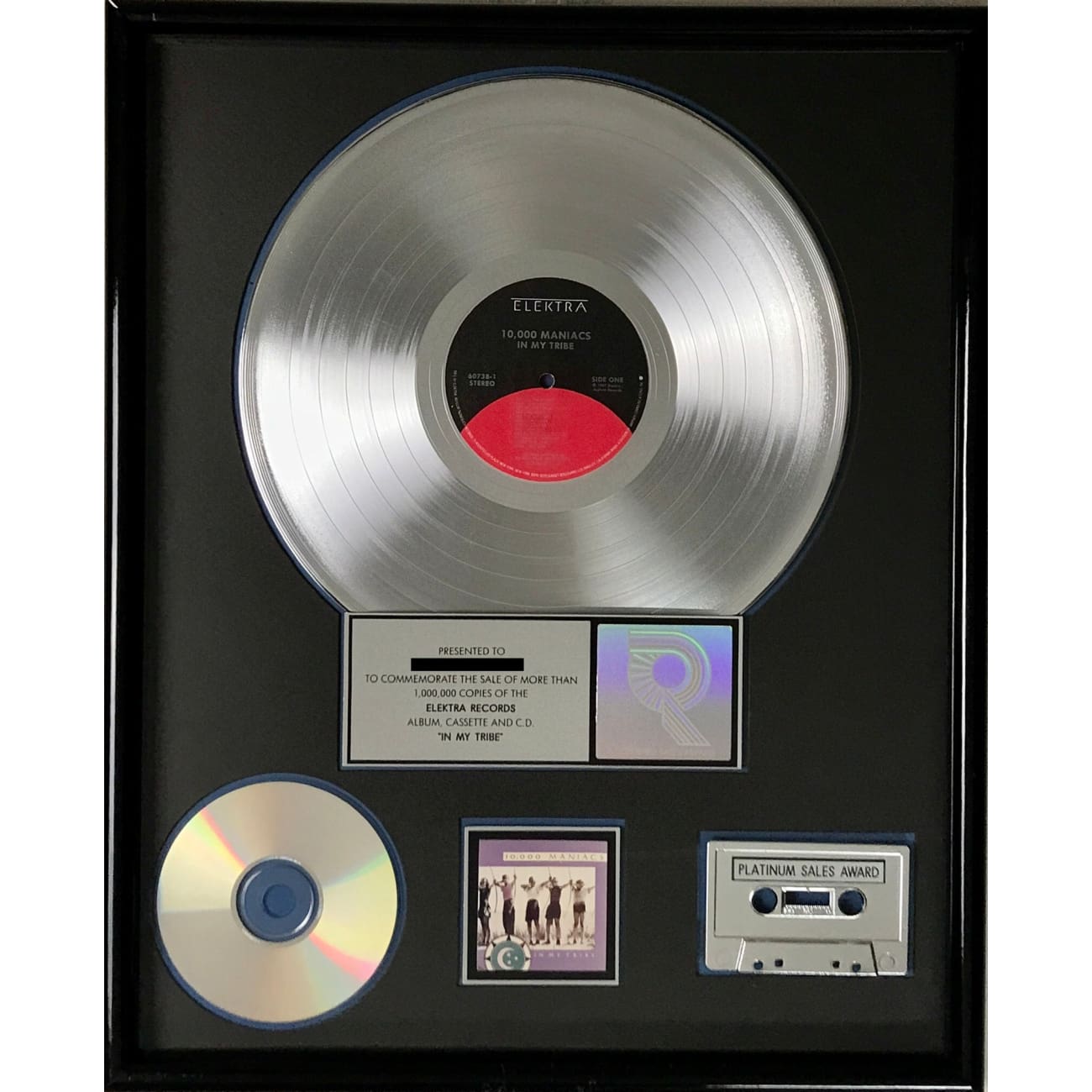 10,000 Maniacs In My Tribe RIAA Platinum Certified Vinyl Record - Perfect for Music Collectors & 80s Alternative Rock Fans